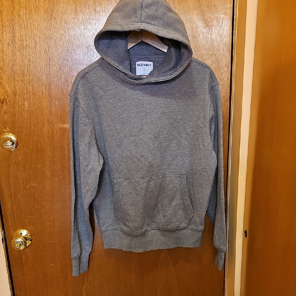 Old Navy Men's Heather Gray Pullover Hoodie